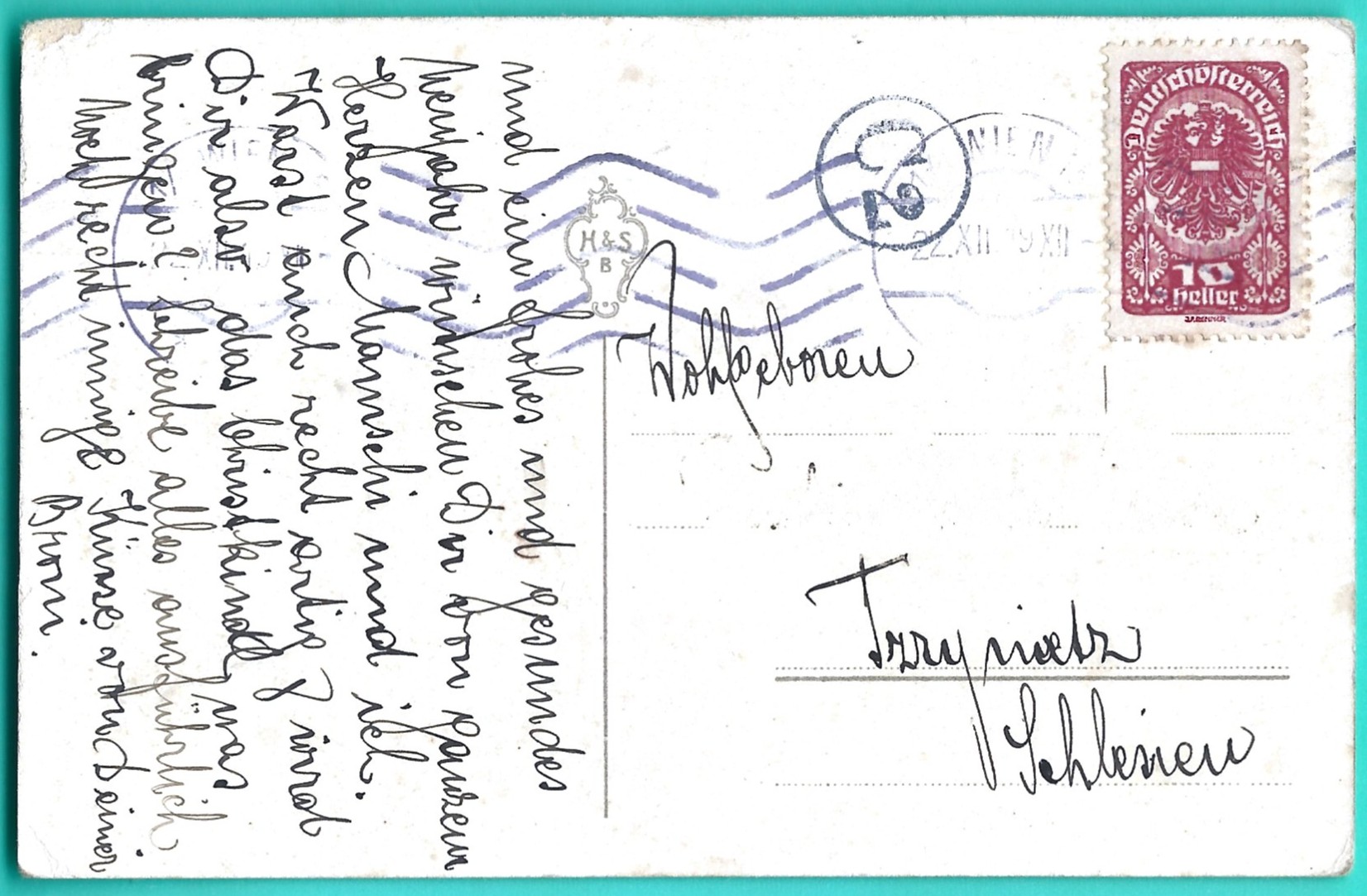 Pocztówka - Gesegnete Weihnachten! - Błogosławionych Świąt!