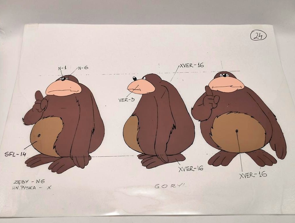 Folia animacyjna z bajki ROBINSON CRUSOE – Goryl