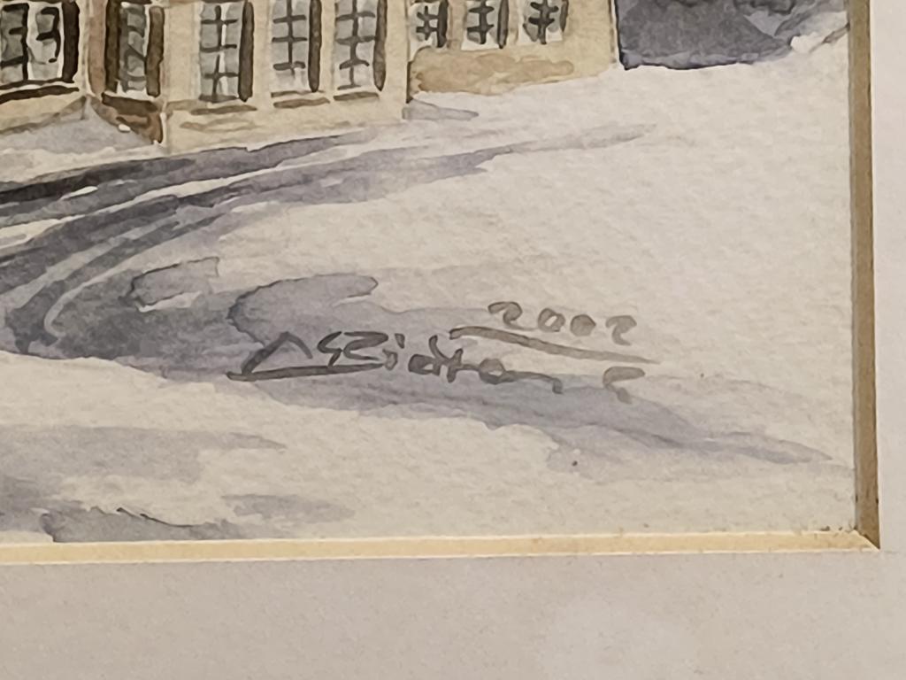 Obraz - pejzaż zimowy - Eugeniusz Białas, Istebna