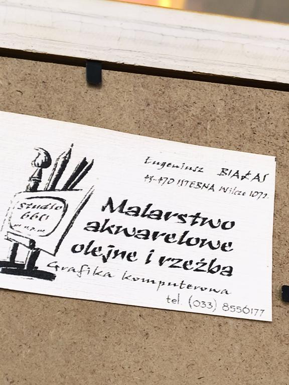 Obraz - pejzaż zimowy - Eugeniusz Białas, Istebna