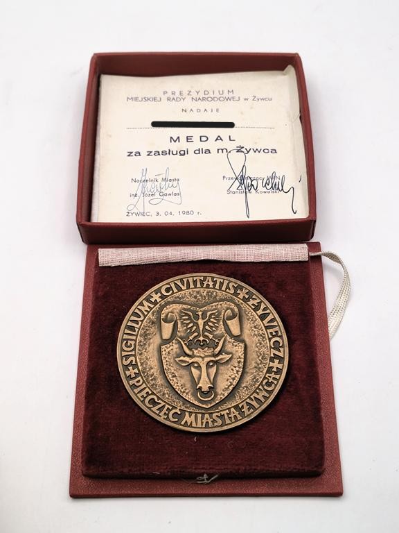 Medal - Za Zasługi dla Miasta Żywca