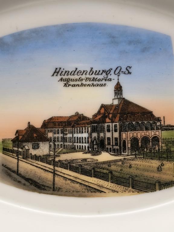 Półmisek porcelanowy ażurowy - Hindenburg, O.-S., Auguste-Viktoria-Krankenhaus - ZABRZE, SZPITAL AUGUSTY VIKTORII
