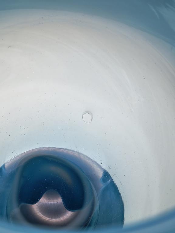 Wazon-kielich niebieski - Krakowski Instytut Szkła