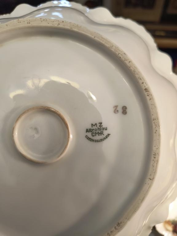 Zestaw porcelanowych miseczek z owocami - MZ Altrohlau CM-R Czechoslovakia