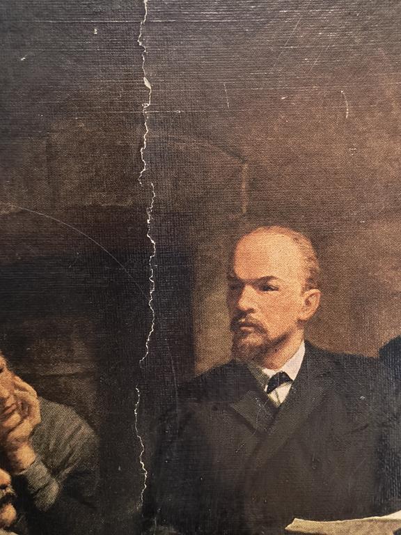 Plakat propagandowy LENIN - F. Golubkov "Pierwsza ulotka", Rosja