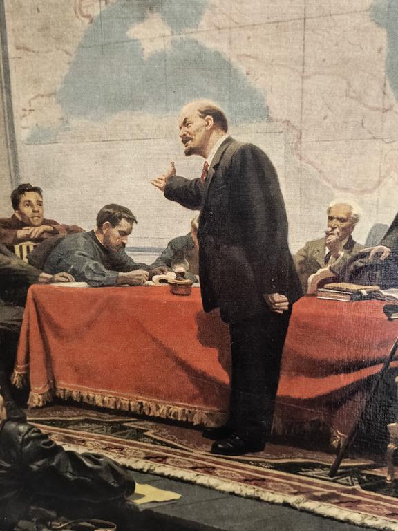 Plakat propagandowy "Przemówienie Lenina o planie Goelro", Rosja