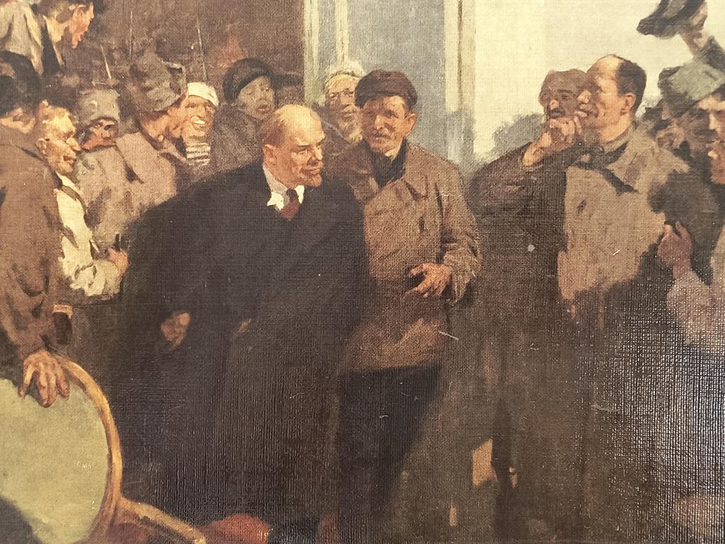 Plakat propagandowy - V. I. LENIN, autor O. A. Eremeev