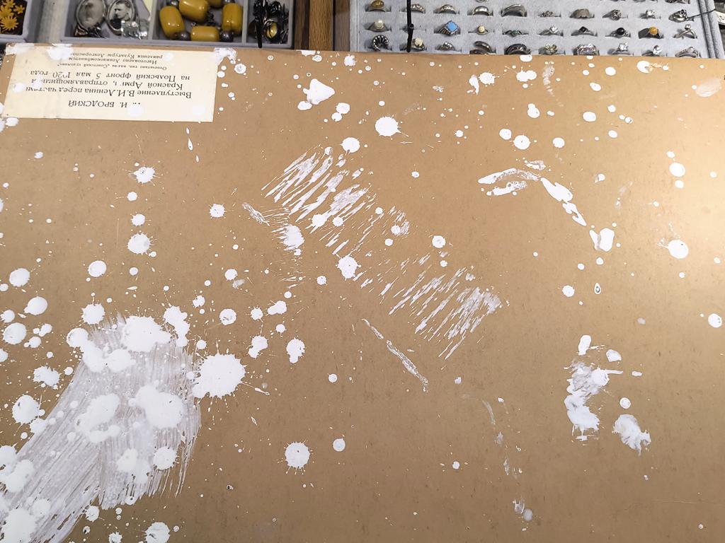 Plakat propagandowy - Lenin przemawia na Placu Teatralnym w Moskwie 5 maja 1920 roku - mal. I.I.Brodski