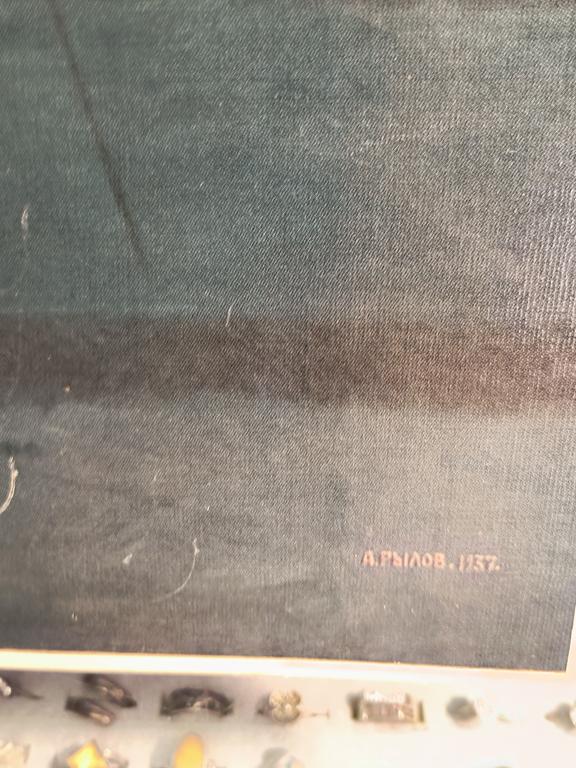 Plakat propagandowy „W. I. Lenin udaje się na wygnanie” – mal. A. A. Ryłow