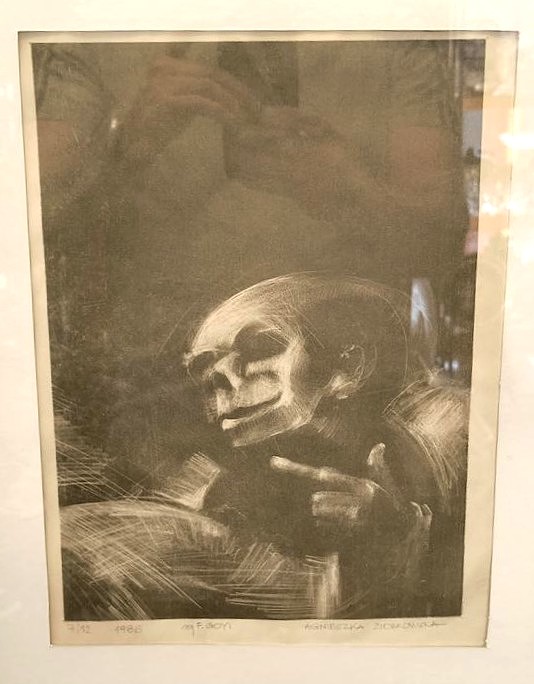 Litografia wg F. GOYI - Agnieszka Ziobrowska–Mosak, 1986