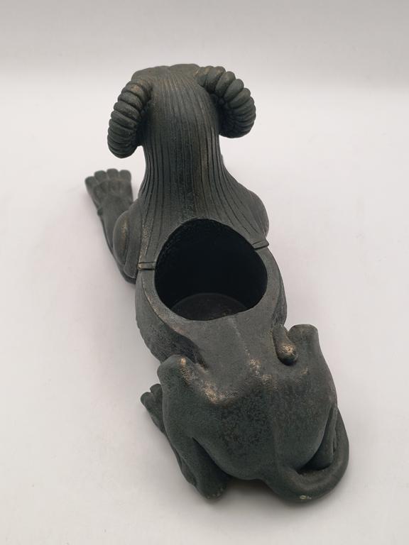 Figurka sfinksa z głową barana - świecznik, Egipt