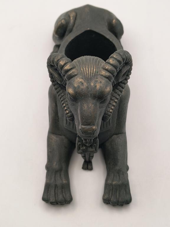 Figurka sfinksa z głową barana - świecznik, Egipt