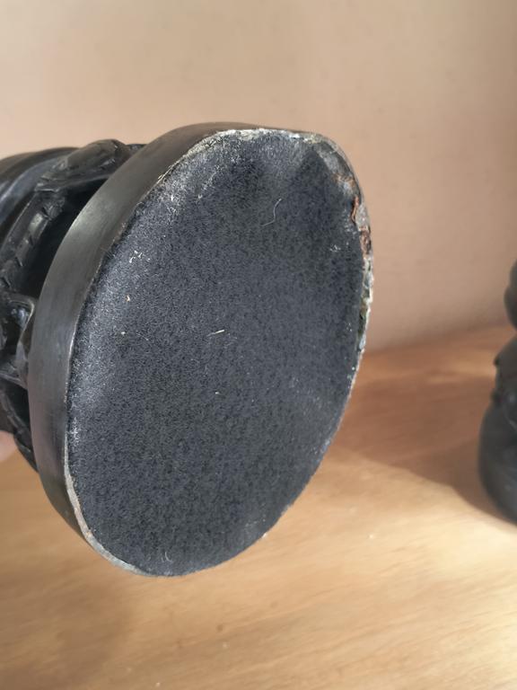 Para świeczników z brązu - anioły - sygn. CHIPARUS