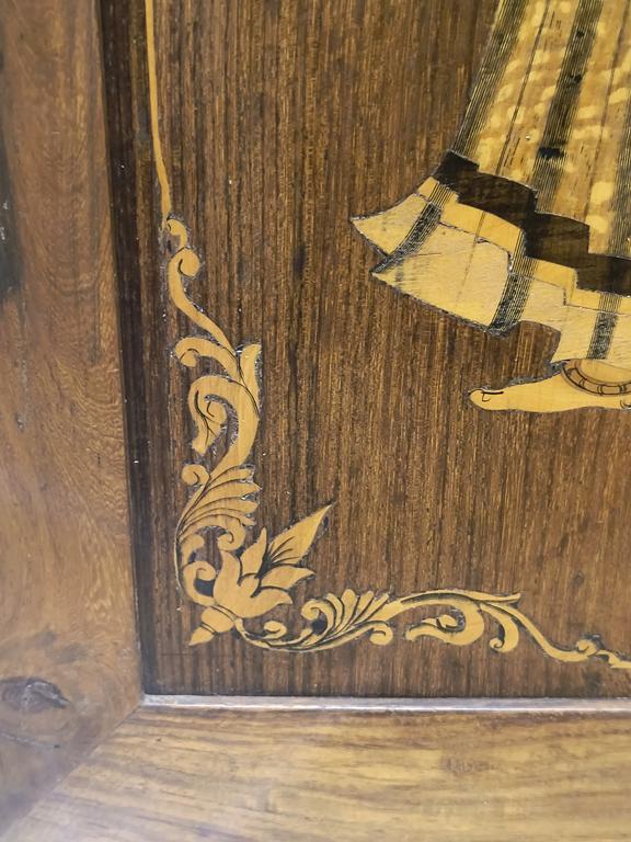 Obraz drewniany, intarsja - Indie