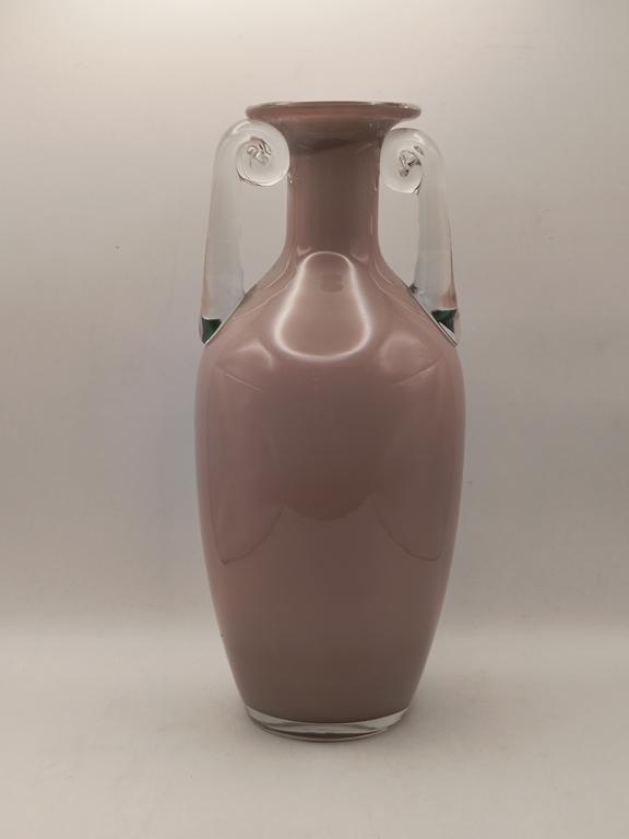 Wazon szklany "Amfora" - Huta Szkła "Tarnowiec", proj. Jerzy Słuczan-Orkusz