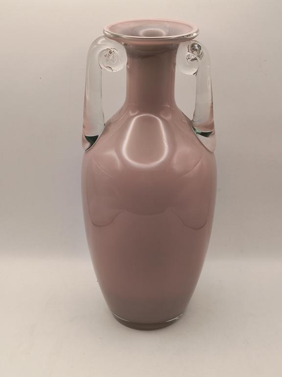 Wazon szklany "Amfora" - Huta Szkła "Tarnowiec", proj. Jerzy Słuczan-Orkusz