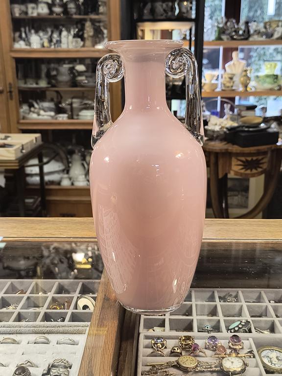 Wazon szklany "Amfora" - Huta Szkła "Tarnowiec", proj. Jerzy Słuczan-Orkusz