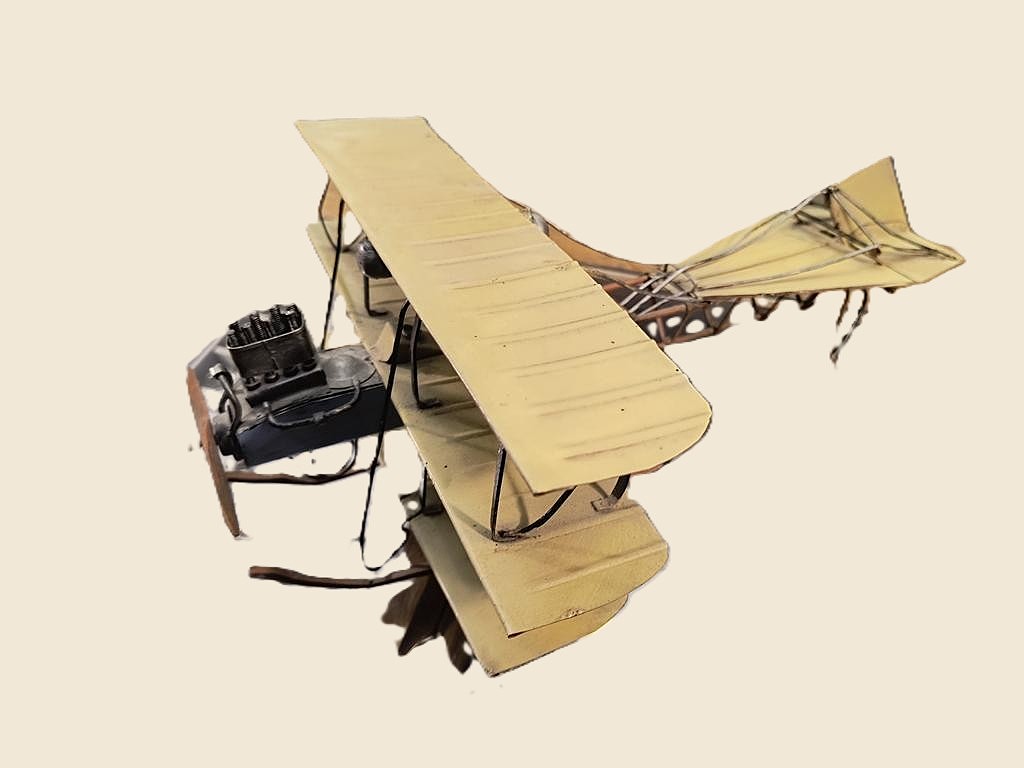 Metalowy model samolotu