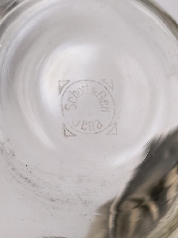 Zestaw szklanek w koszyczkach, z podstawkami - WMF, Niemcy