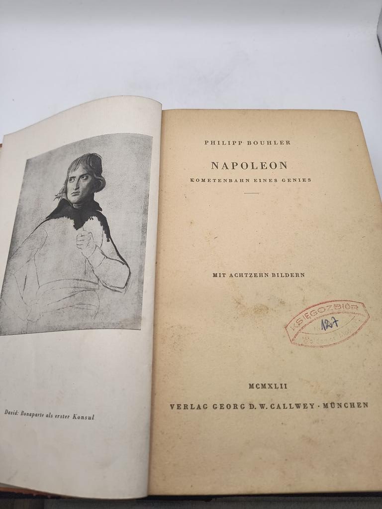 Książka w języku niemieckim: "Napoleon - Kometenbahn Eines Genies" Philipp Bouhler, 1942 r.