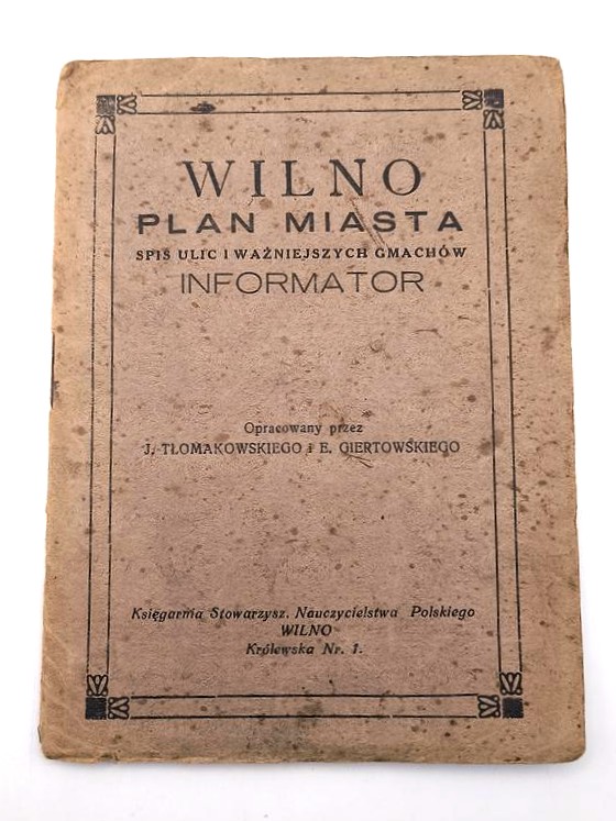 Wilno - Plan miasta i Informator - Kresy wschodnie