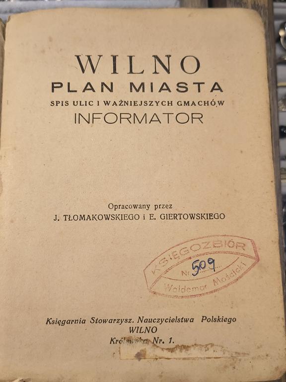 Wilno - Plan miasta i Informator - Kresy wschodnie