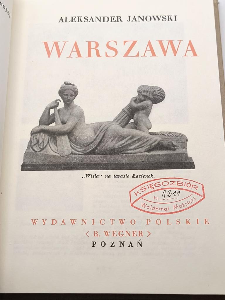Książka "Warszawa" Aleksander Janowski, 1930 r. - reprint z 1995 r.