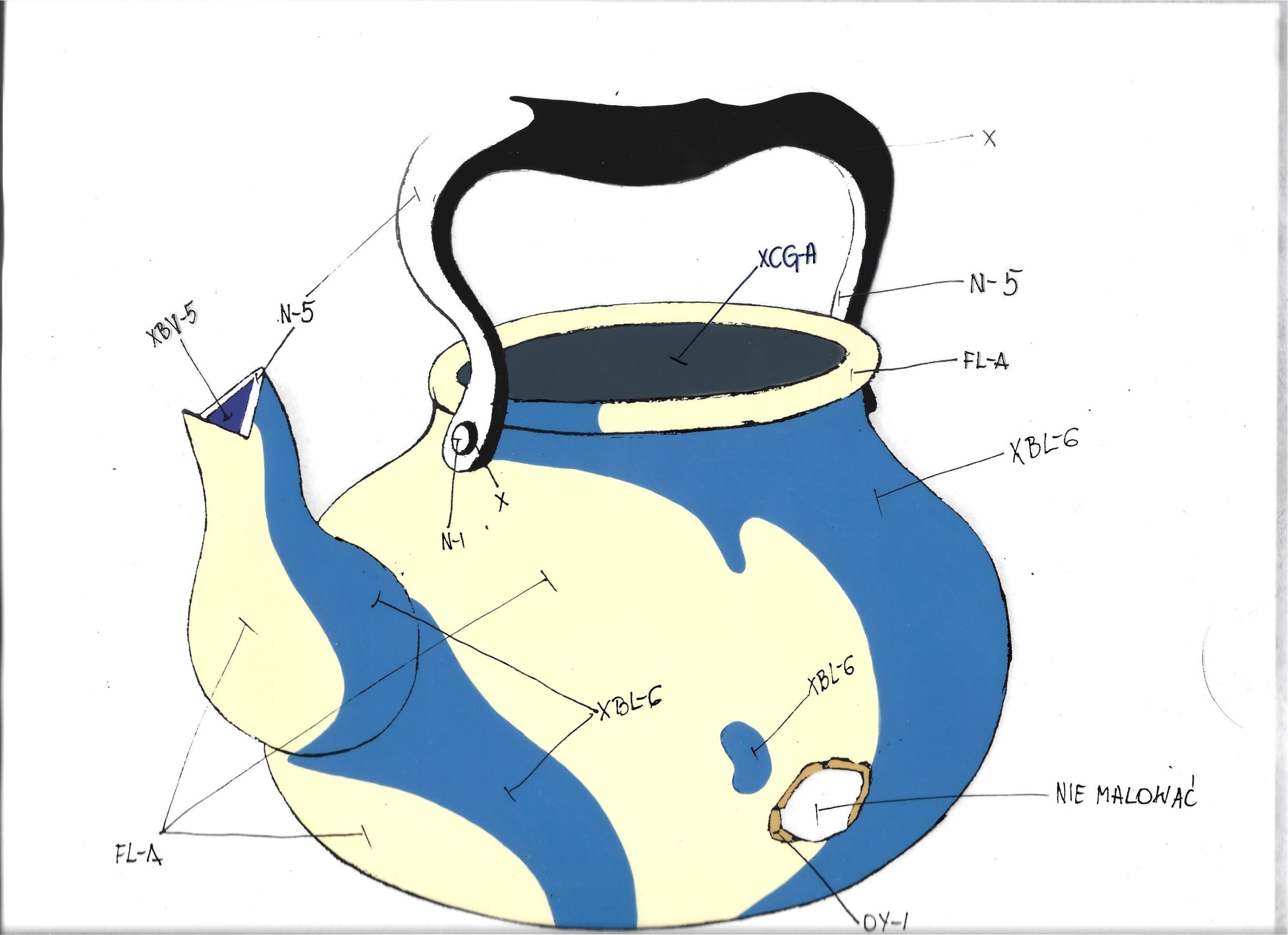 Folia animacyjna z bajki ROBINSON CRUSOE – Czajnik