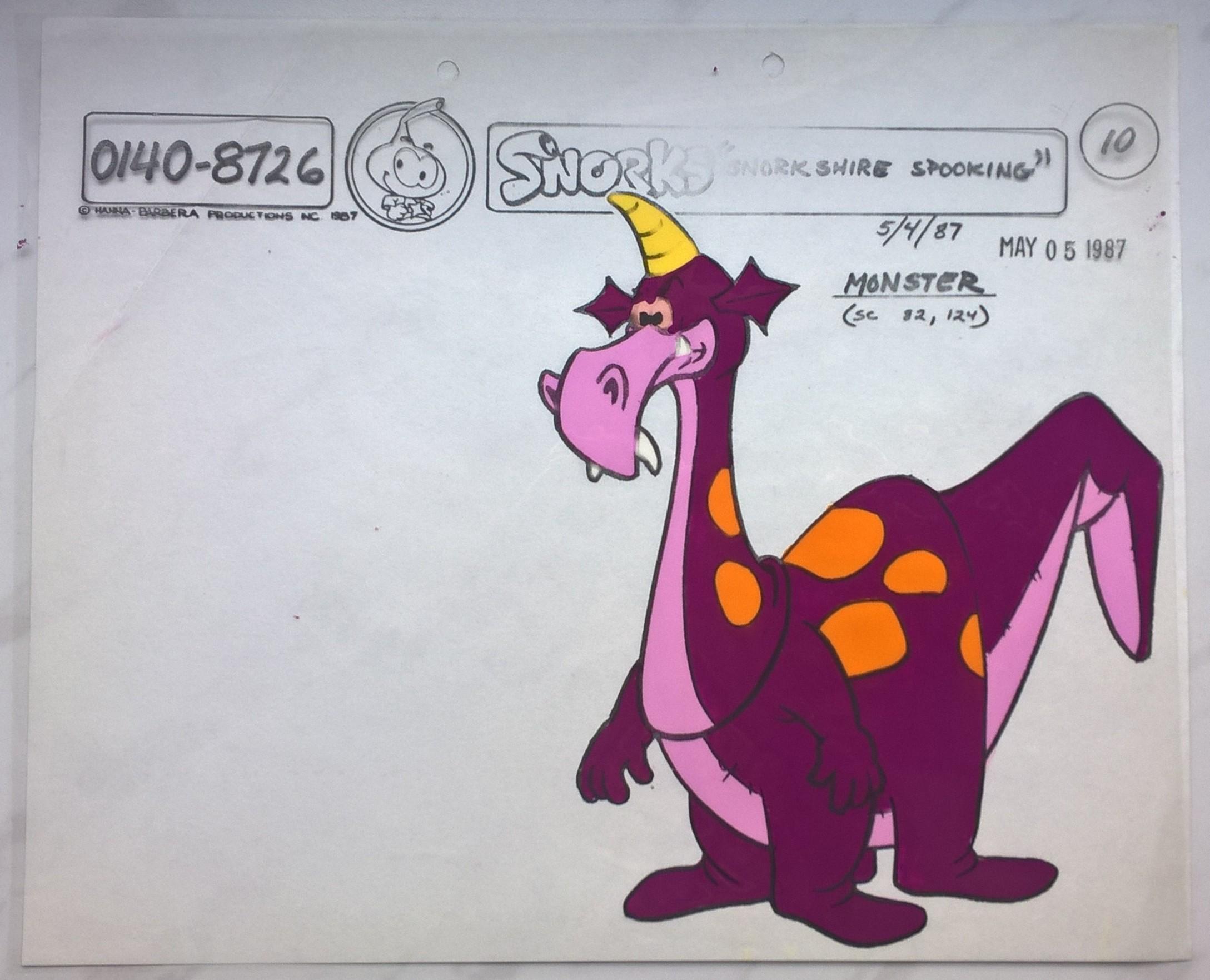 Folia animacyjna SNORKS – SNORKSHIRE SPOOKING: Monster -1987 r.