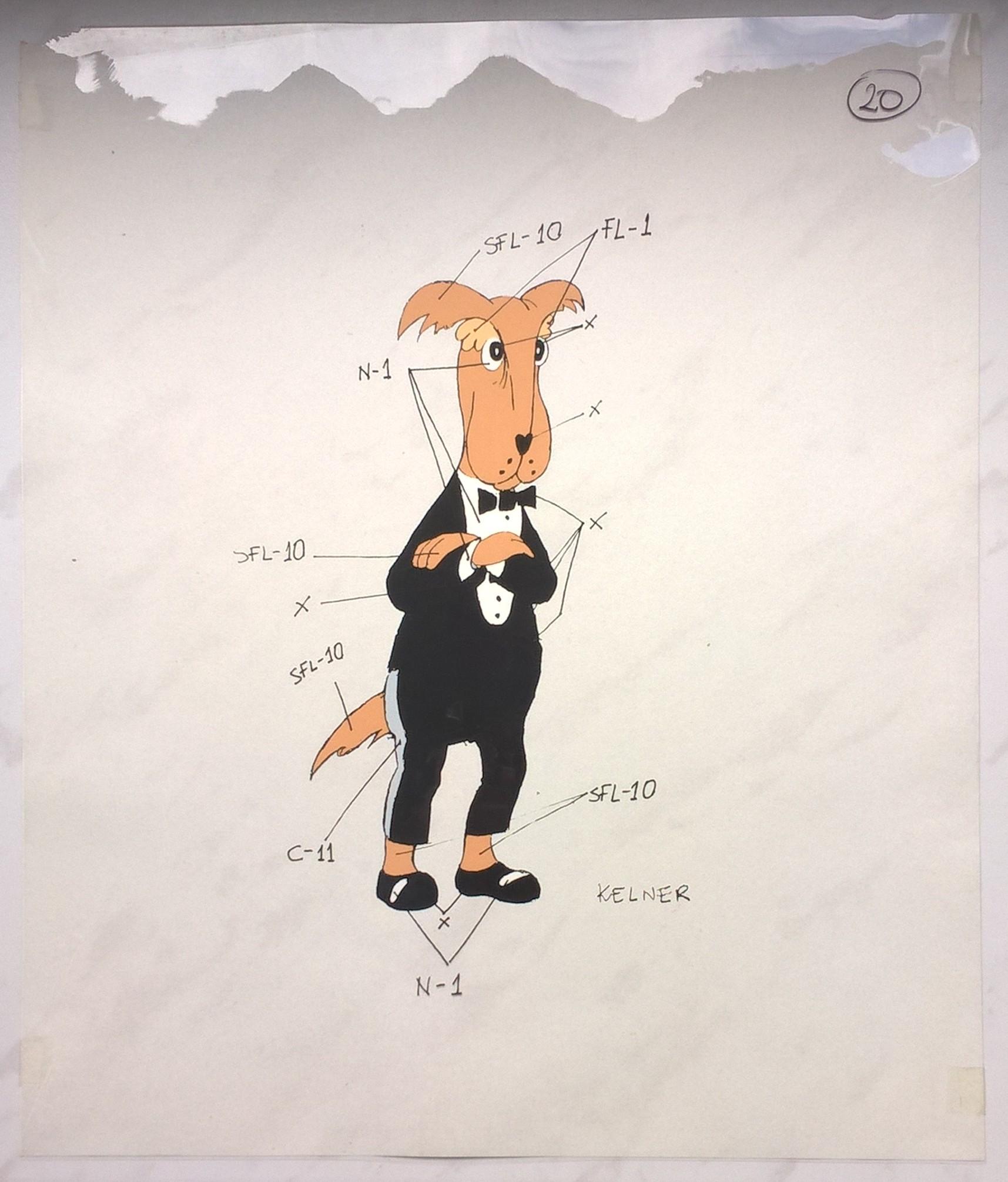 Folia animacyjna z bajki ROBINSON CRUSOE – Kelner