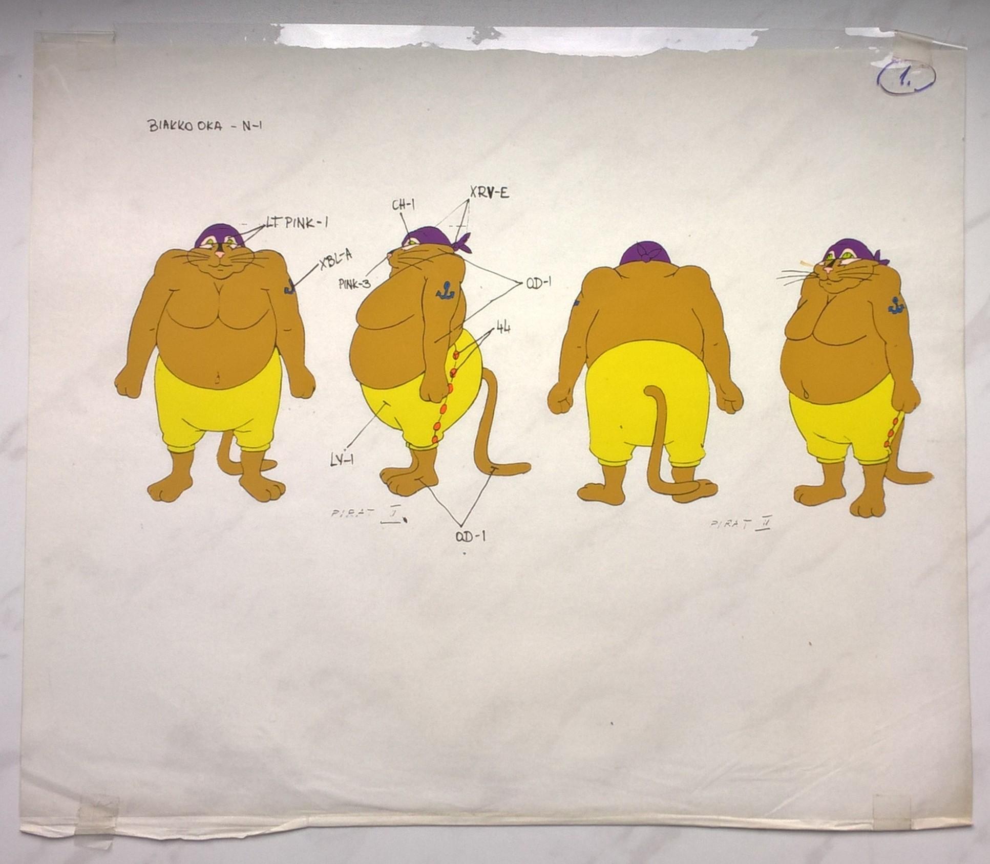 Folia animacyjna z bajki ROBINSON CRUSOE - Pirat I