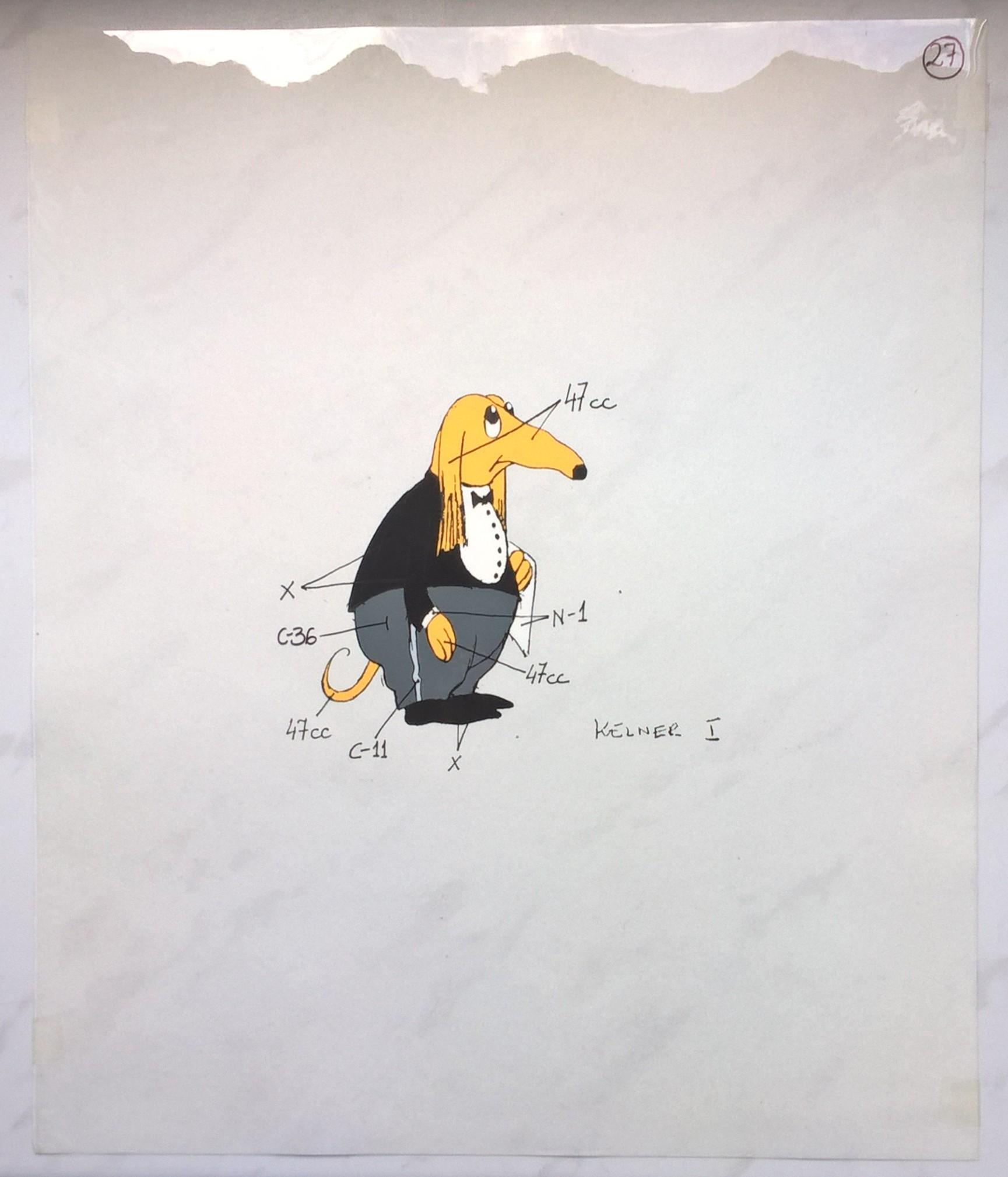 Folia animacyjna z bajki ROBINSON CRUSOE – Kelner I