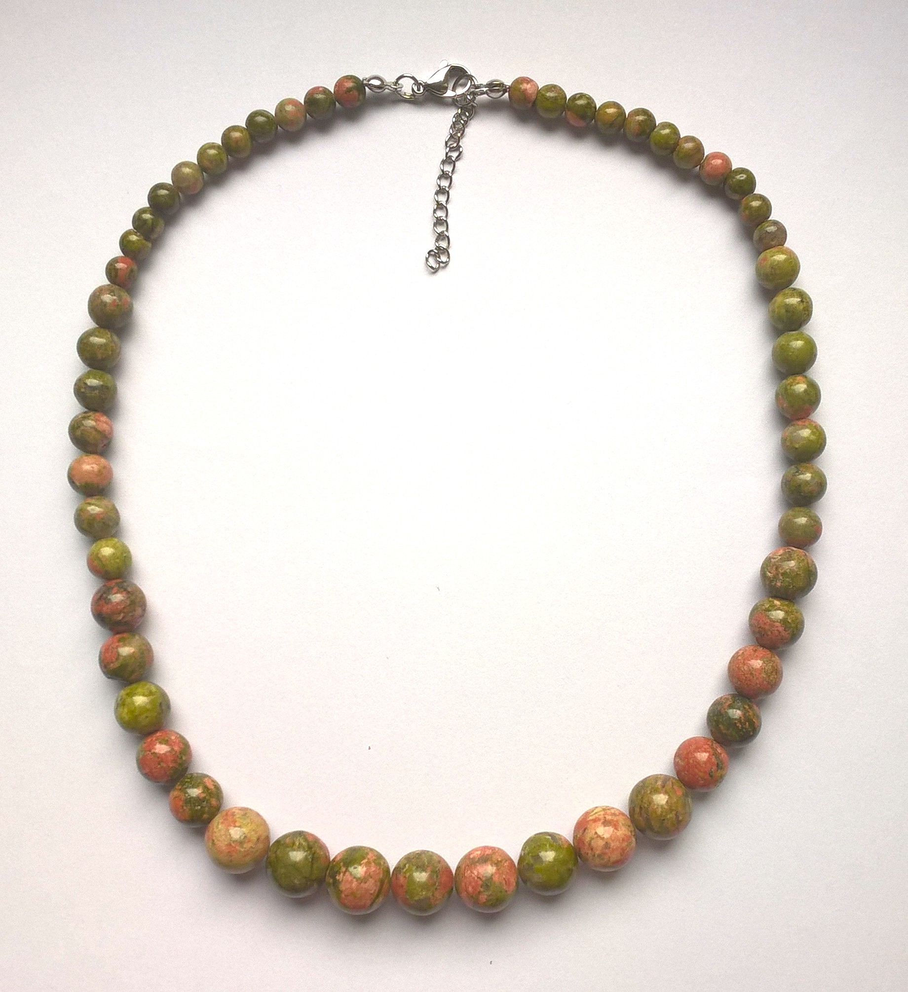 Naszyjnik z kamienia - unakitu