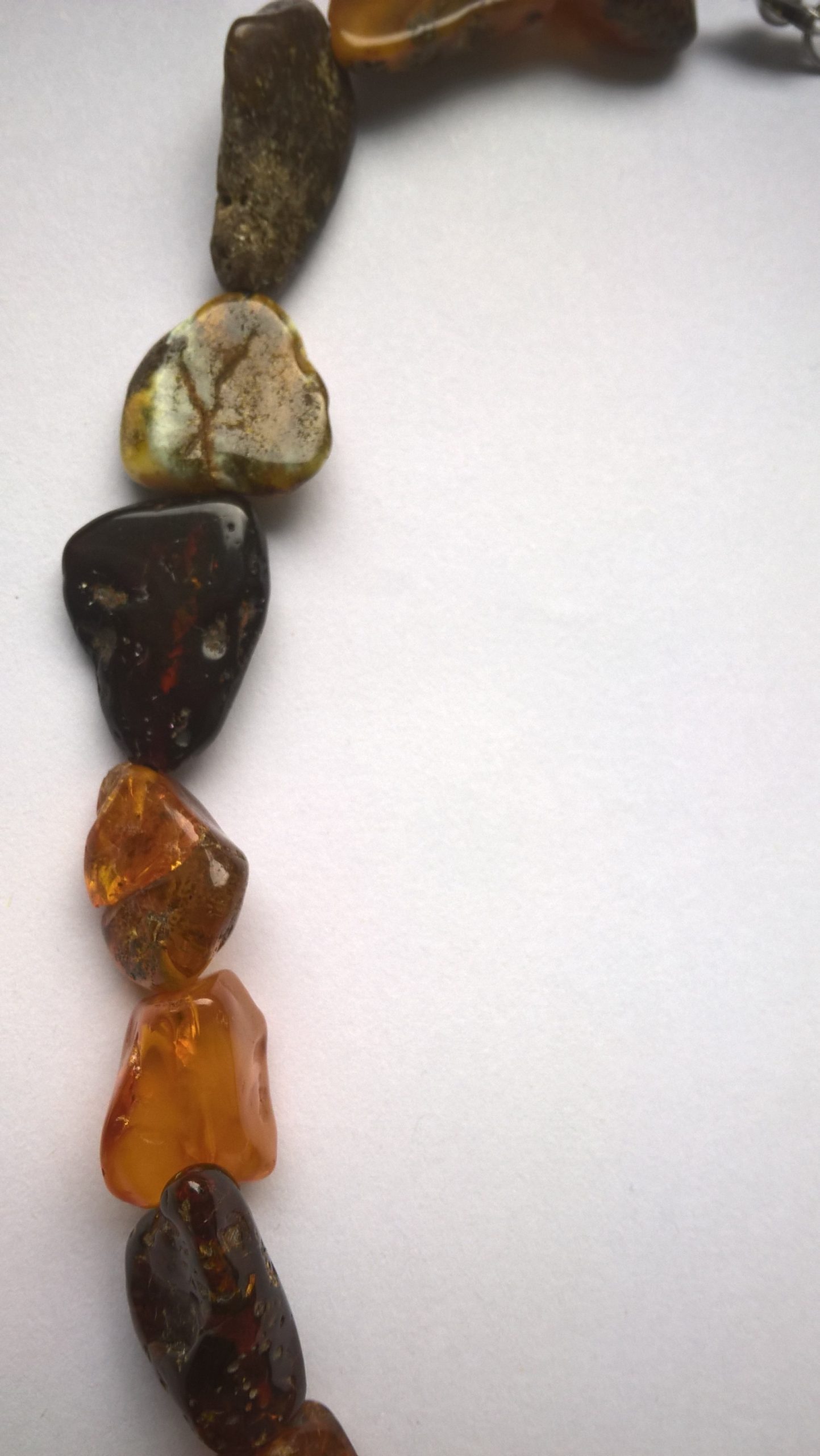 Naszyjnik z bursztynów