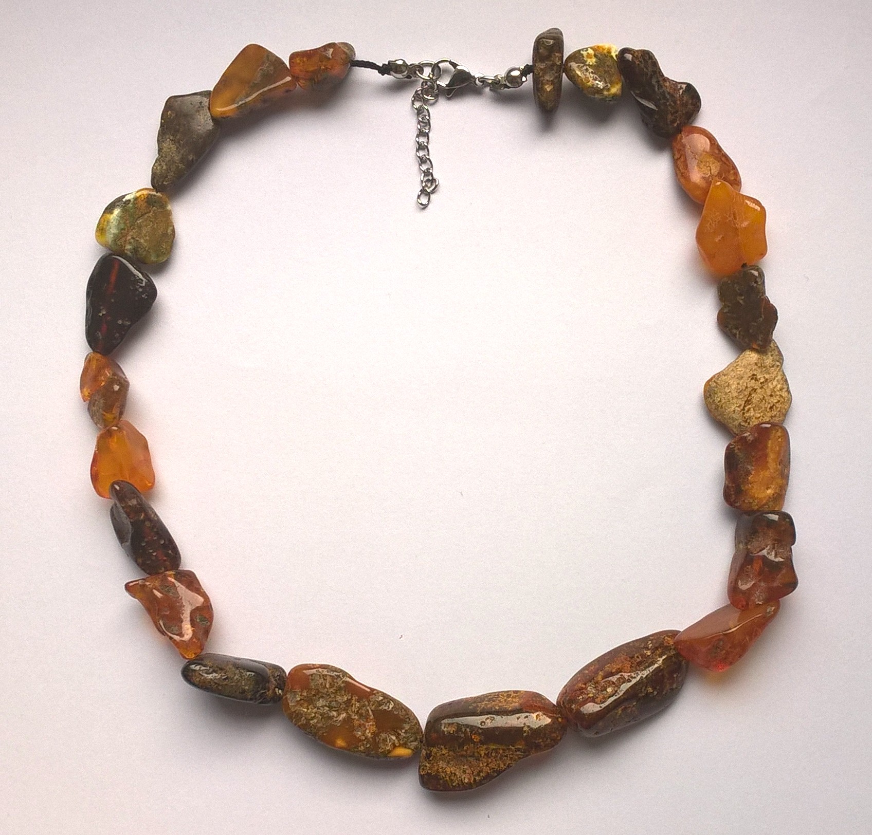 Naszyjnik z bursztynów