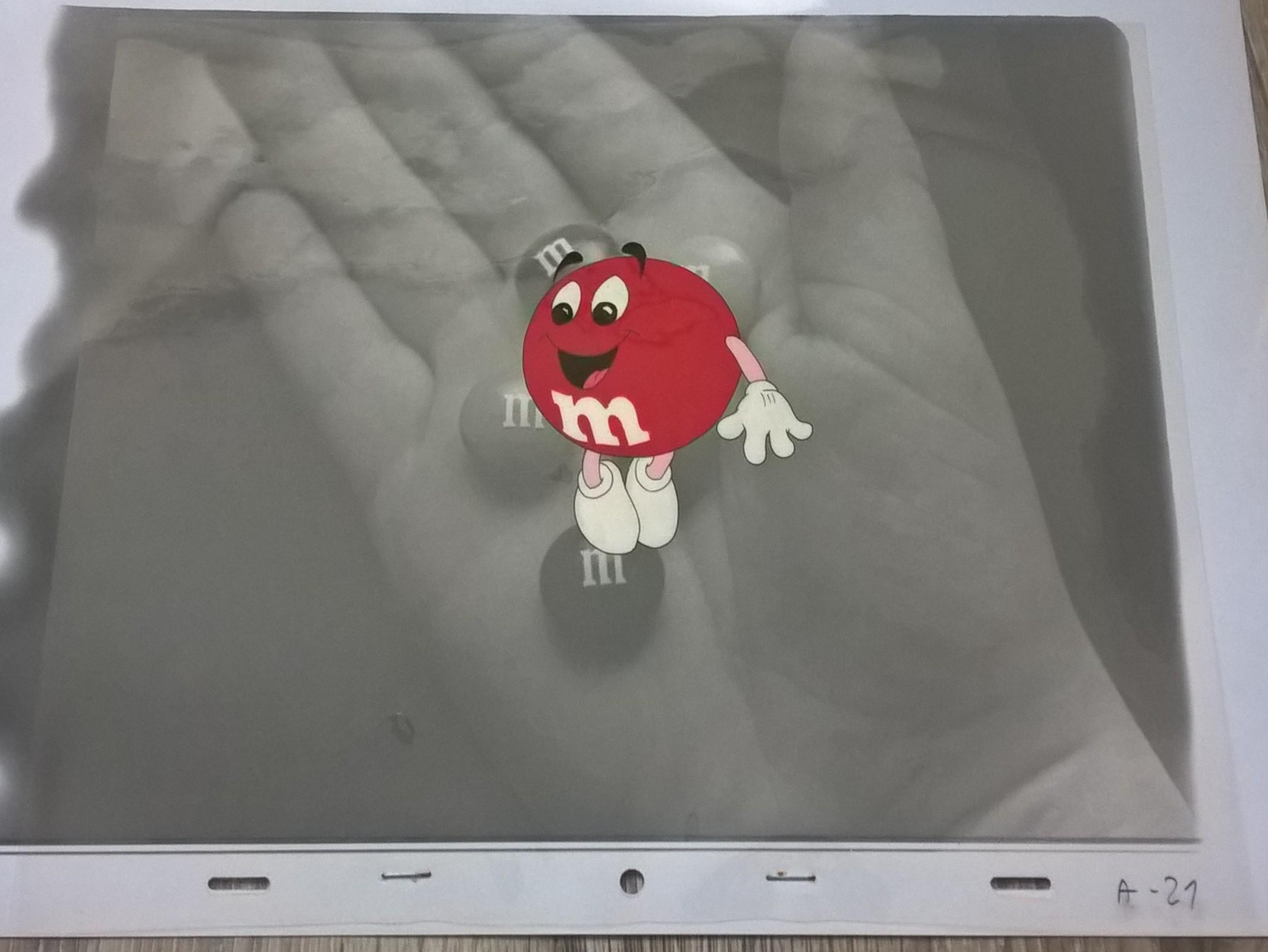 Oryginalna folia animacyjna z reklamy M&M [A-21]