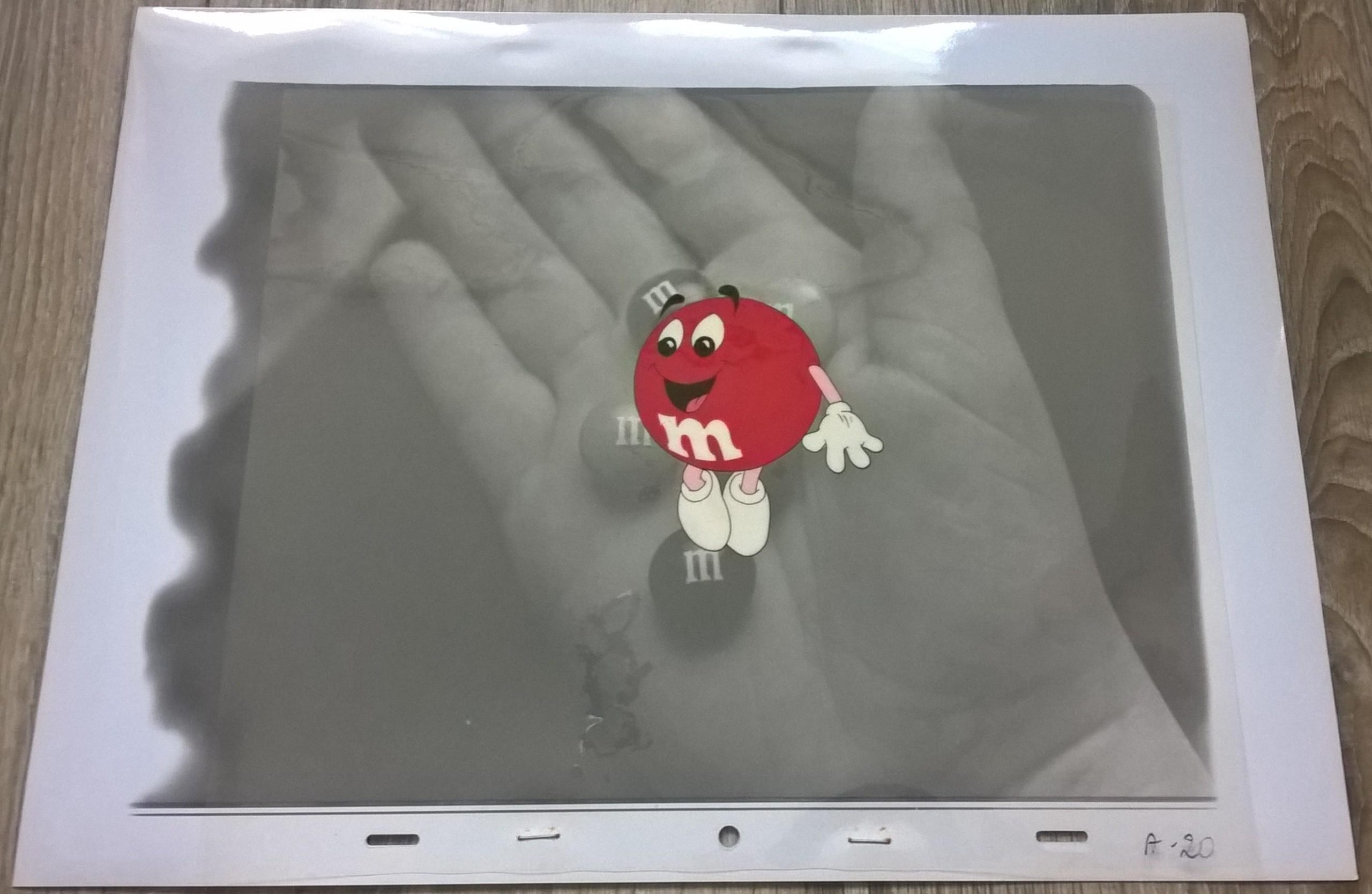 Oryginalna folia animacyjna z reklamy M&M [A-20]