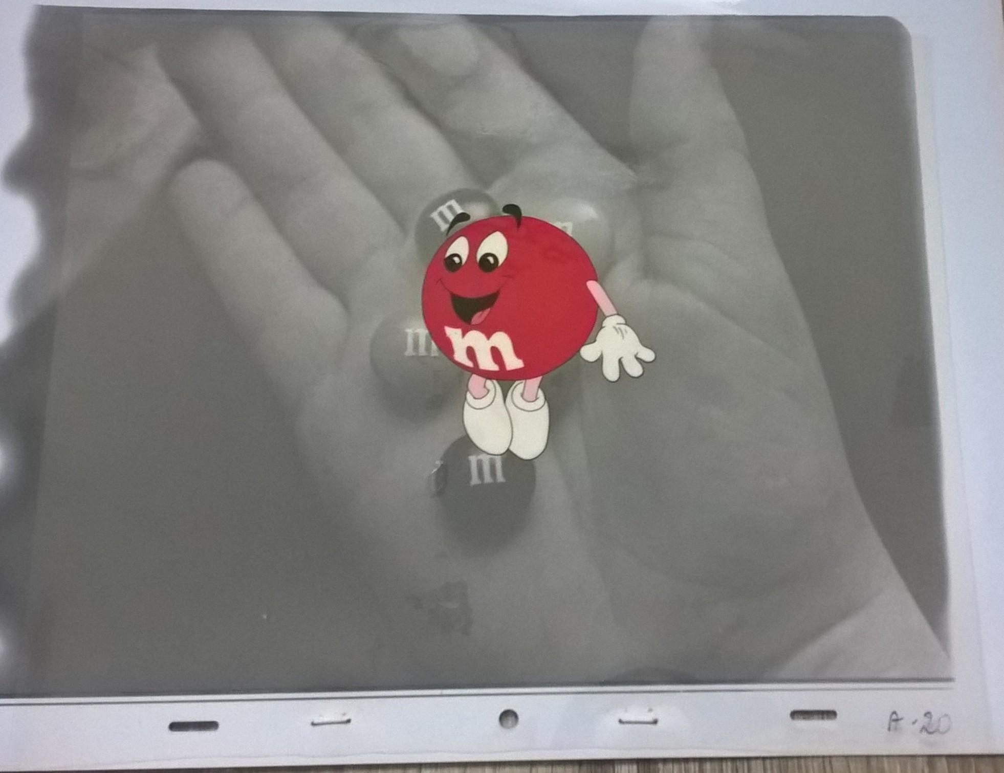 Oryginalna folia animacyjna z reklamy M&M [A-20]