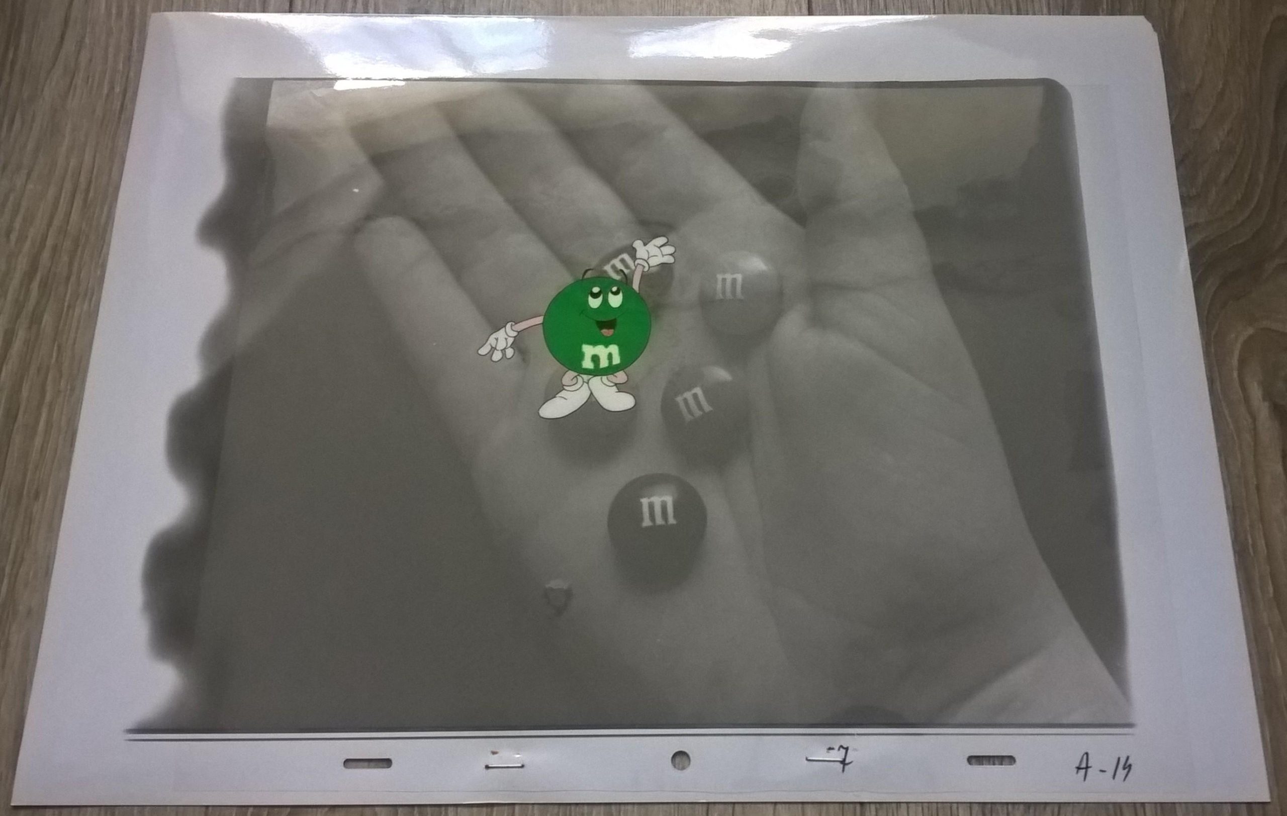 Oryginalna folia animacyjna z reklamy M&M [A-14]