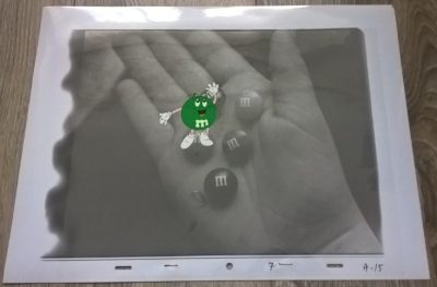Oryginalna folia animacyjna z reklamy M&M [A-15]