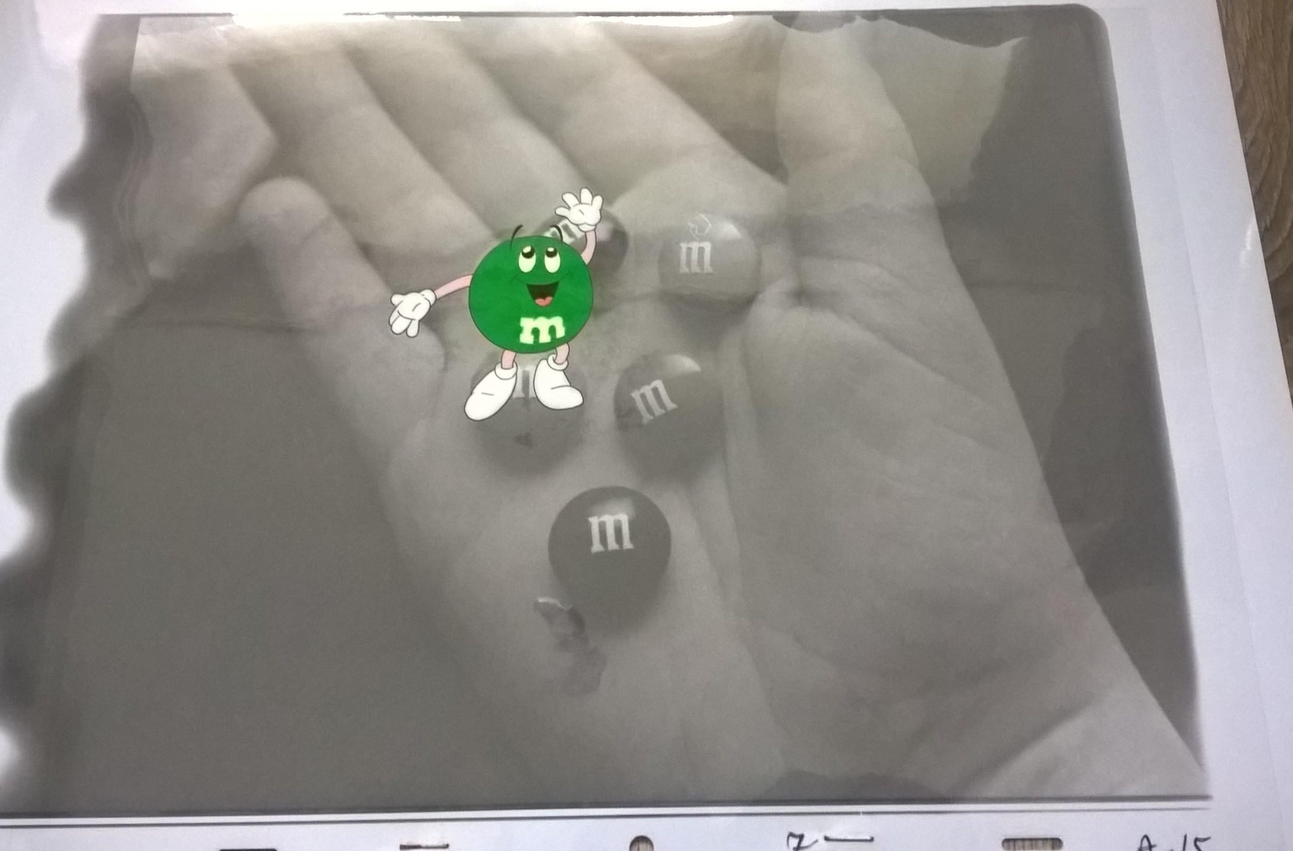 Oryginalna folia animacyjna z reklamy M&M [A-15]