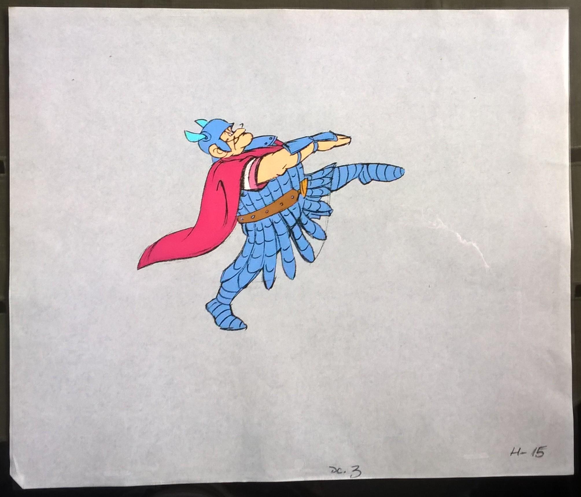 Folia animacyjna z bajki "Kajko i Kokosz" - postać HEGEMONA