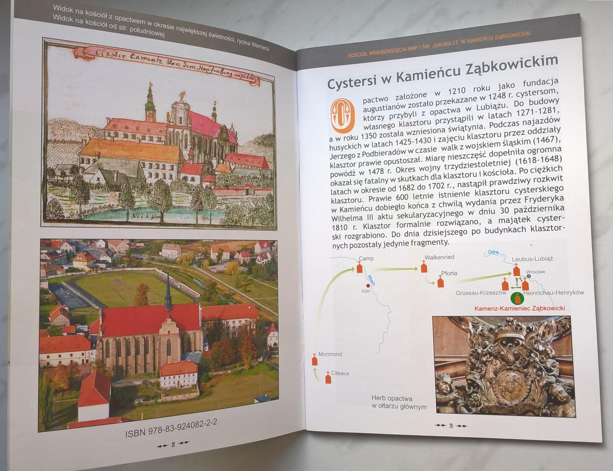 Książka "Kościół Parafialny pw. Wniebowzięcia NMP i św. Jakuba Starszego - Kamieniec Ząbkowicki", 2011 r.