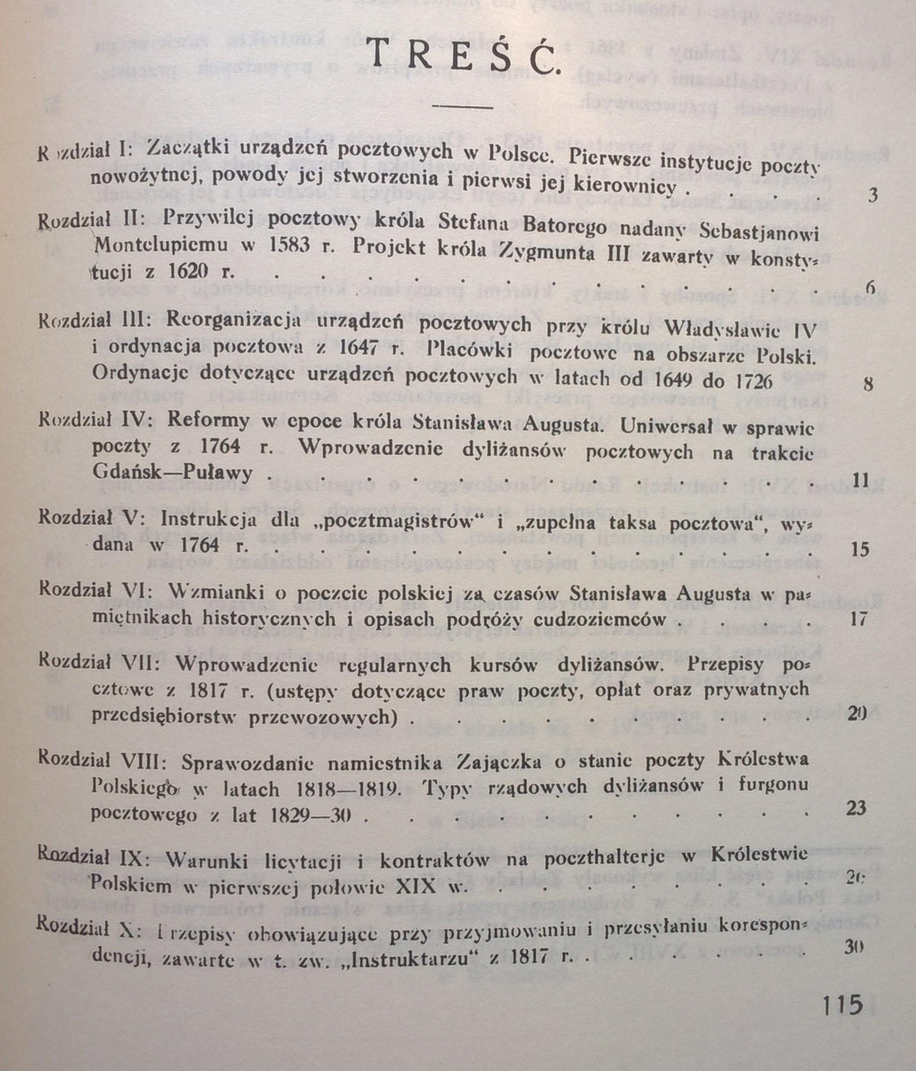 Książka "Jak przewożono pocztę polską w dawnych czasach" Włodzimierz Polański, 1925 r. - reprint 1985 r.