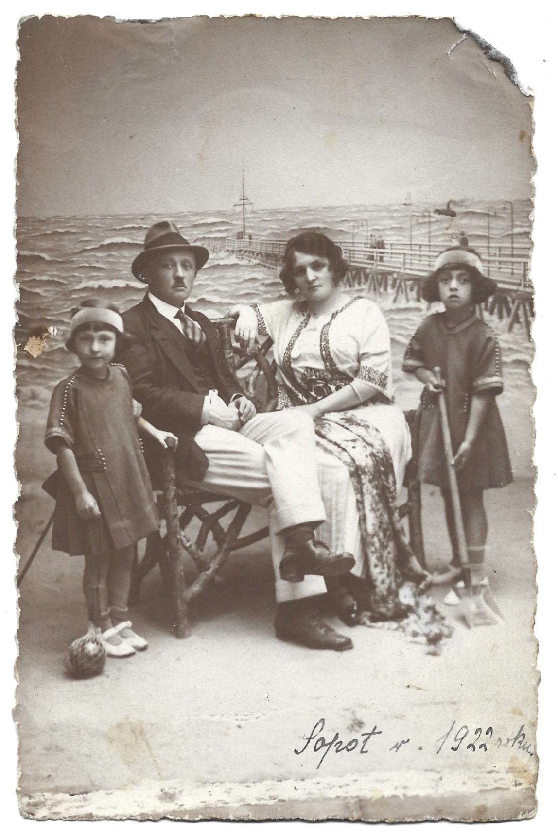 Zdjęcie pocztówkowe - Sopot w 1922 roku