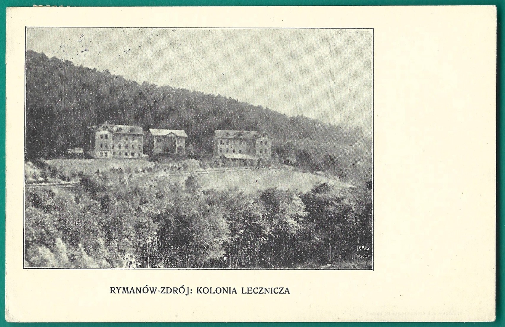 Pocztówka - Rymanów-Zdrój: Kolonia lecznicza, 1923 r.