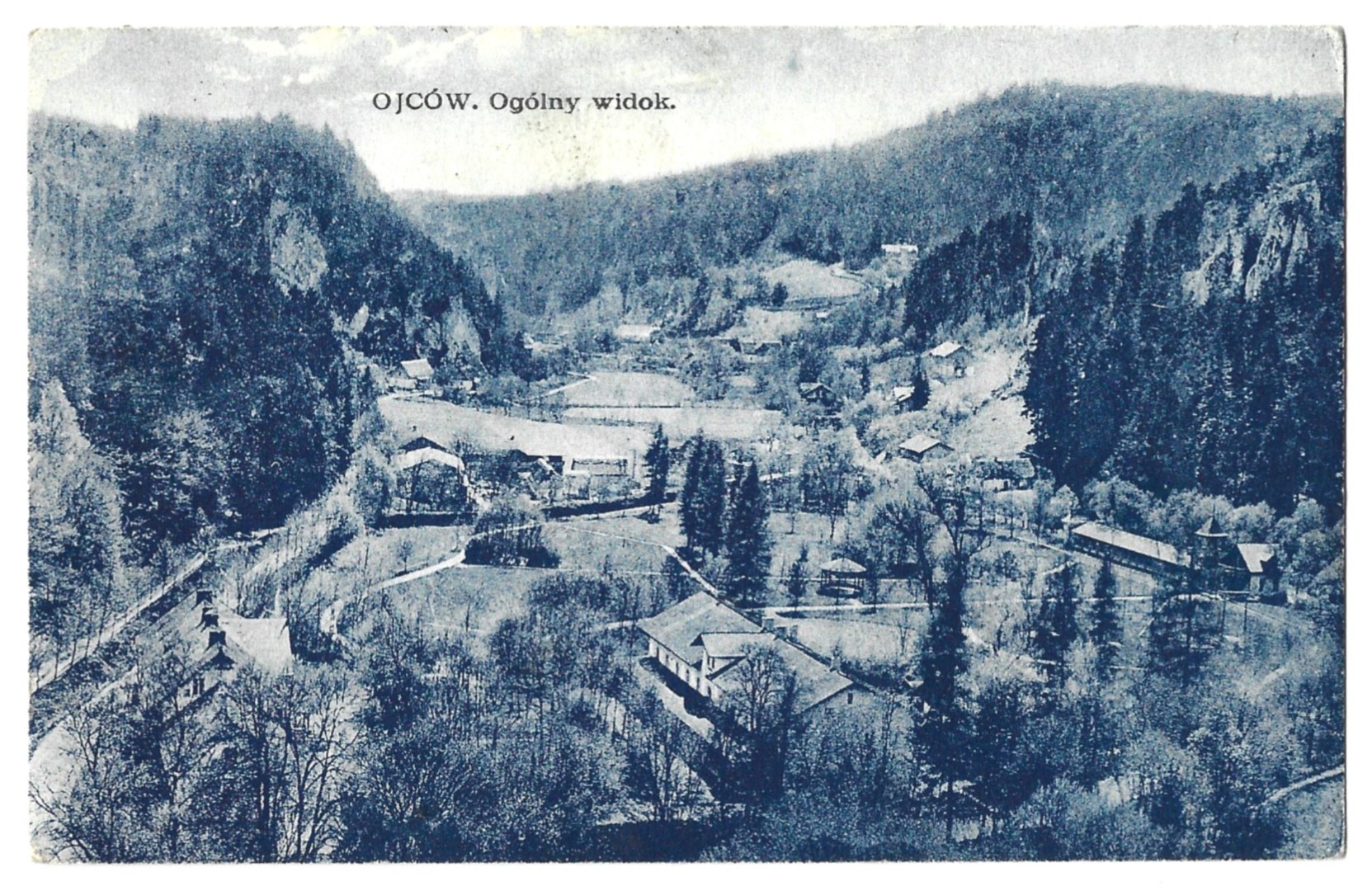 Pocztówka - Ojców. Ogólny widok