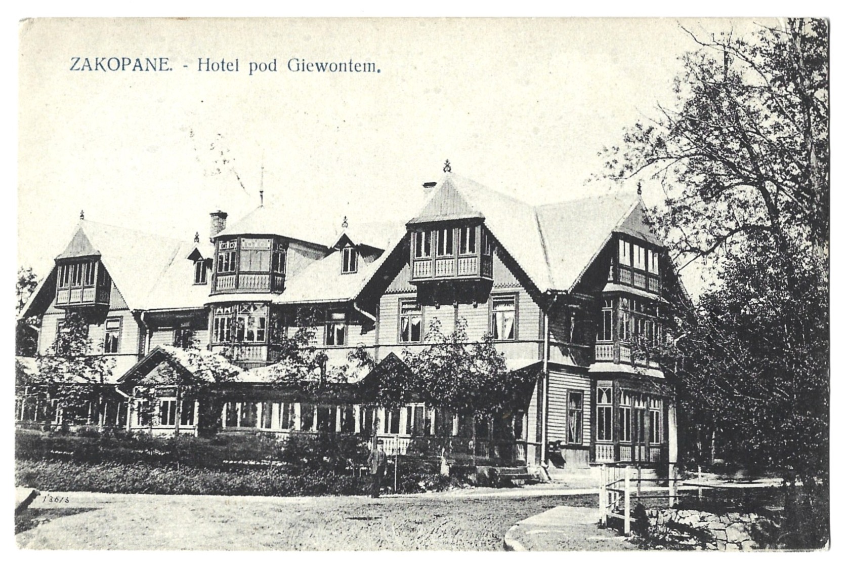 Pocztówka - Zakopane. Hotel pod Giewontem, 1912 r.