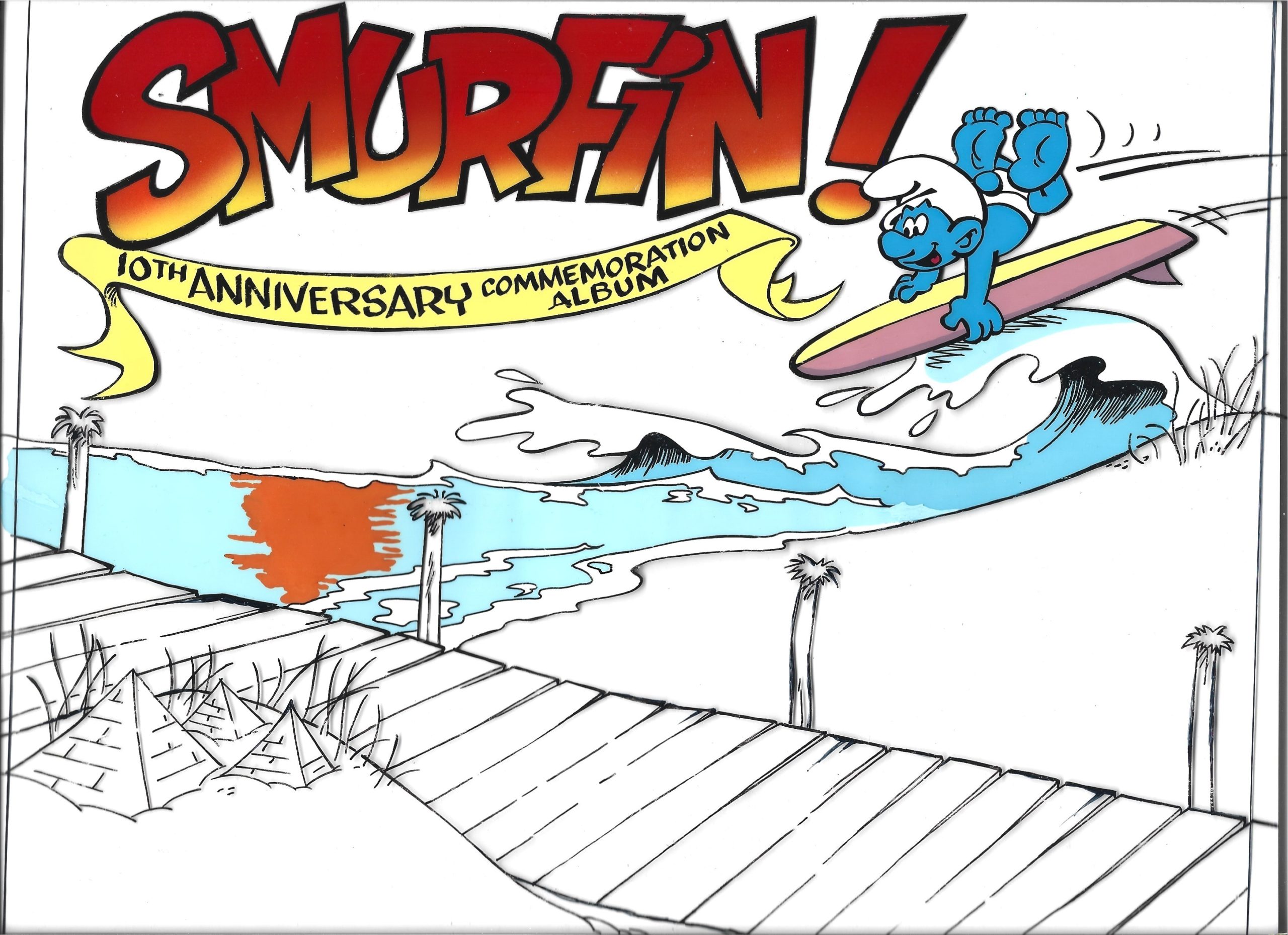 Folia animacyjna – SMURFIN! 10th ANNIVERSARY COMMEMORATION ALBUM – Album z okazji 10-lecia – SMERFY