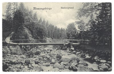 Pocztówka - Riesengebirge. Melzergrund - Karkonosze. Kocioł Łomniczki, 1909 r.